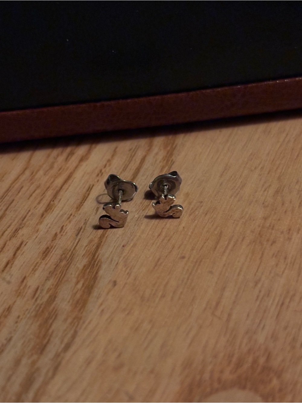 Sterling Silver Squirrel Stud Earrings